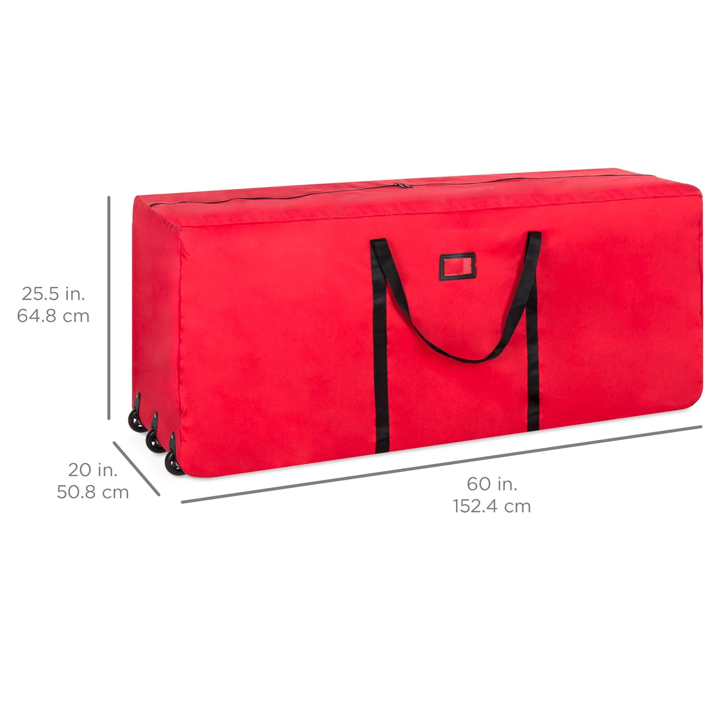 Rolling Duffle Storage Bag for 9ft Christmas Tree with Wheels Handle for festive seasonal decorating