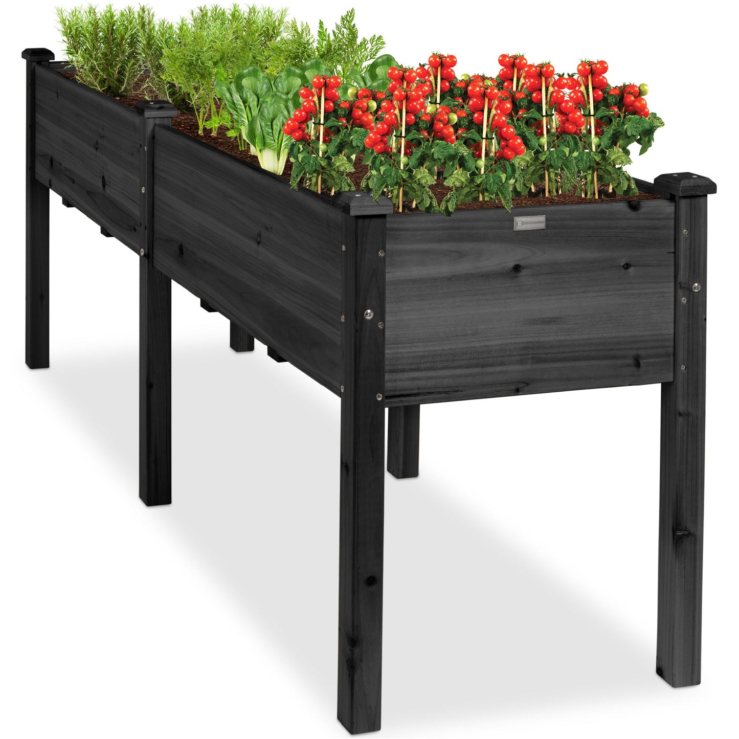 Raised Garden Bed Elevated Wood Garden Planter Stand - 72x24x30in with practical outdoor-ready details