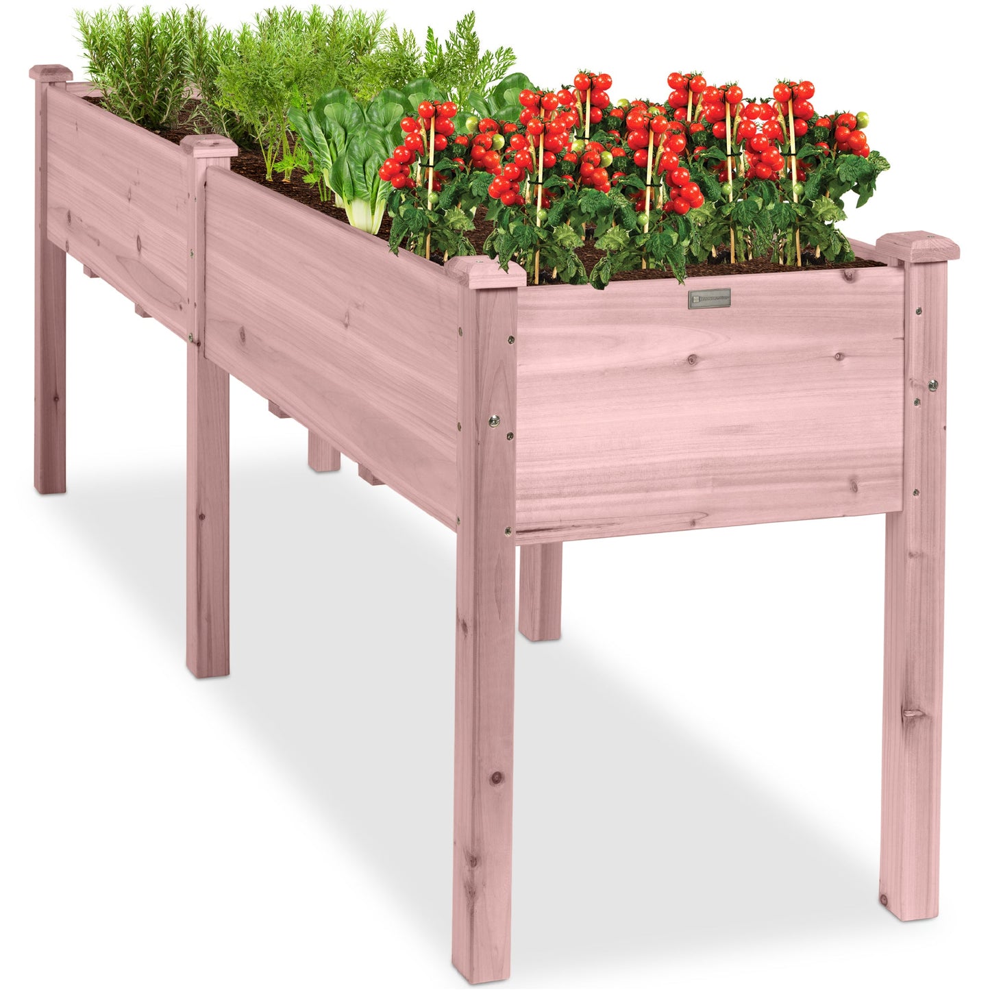 Raised Garden Bed Elevated Wood Garden Planter Stand - 72x24x30in with practical outdoor-ready details