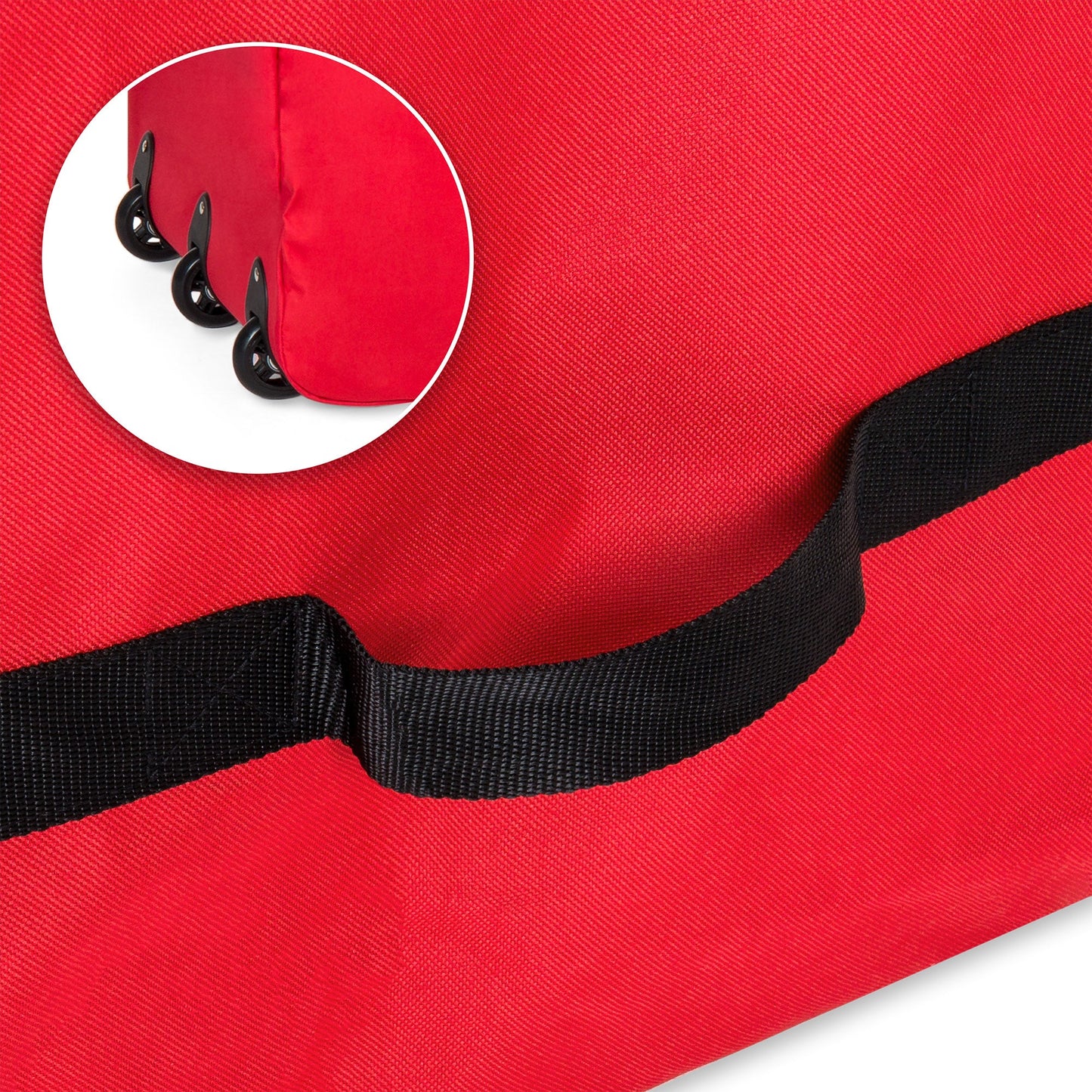 Rolling Duffle Storage Bag for 9ft Christmas Tree with Wheels Handle for festive seasonal decorating