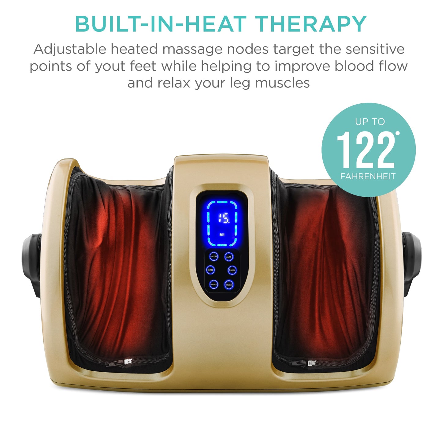 Reflexology Shiatsu Foot Massager with High-Intensity Rollers Remote Control for relaxation and daily self-care
